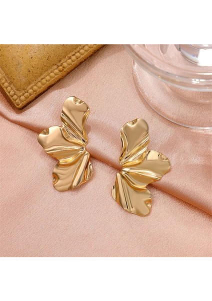 Küçük Kanatlı Metal Gold Küpe fiyatları