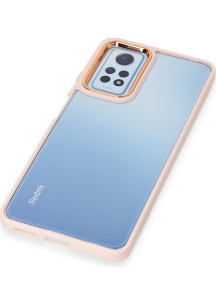 Xiaomi Redmi Note 12 Pro 4g Uyumlu Dayanıklı Kaymaz Kenarları Renkli Şeffaf Silikon kılıf