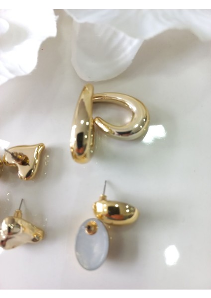 Gold 6 Li Küpe Seti modelleri