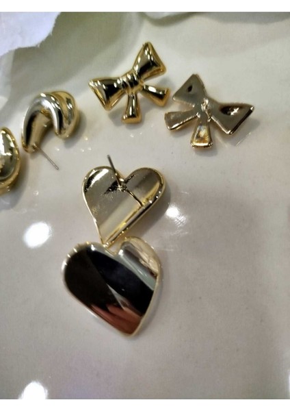 Gold 6 Li Küpe Seti
