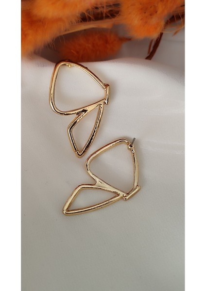 Yarım Kelebek Metal Gold Küpe fiyatları