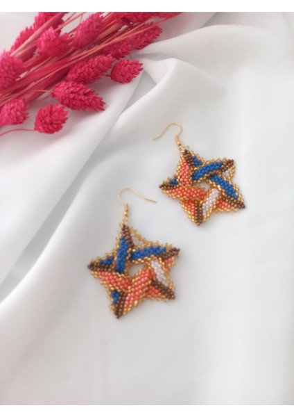 Yeni Özel Seri Tasarım Kum Boncuk Küpe