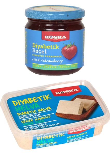 Çilek Reçeli-Sade Helva 2'li Set