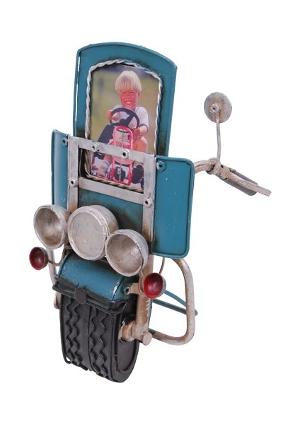 Dekoratif Metal Çerçeve Motosiklet Temalı - TGR7559-1419