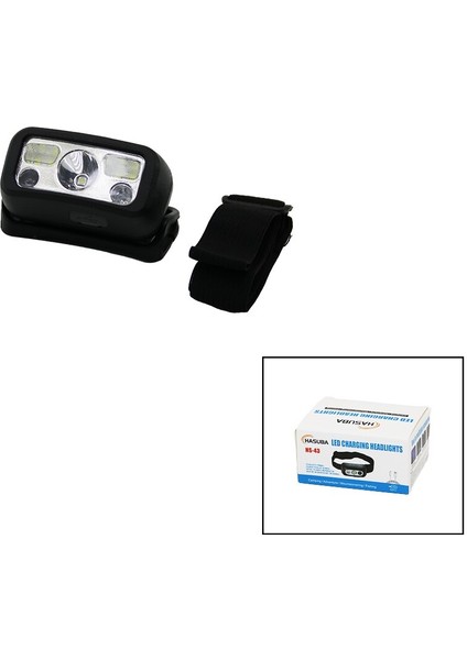 2ın1=tek Göz LED - 2 Göz LED Mini Kafa Lambası Fener USB Şarjlı (4767) - TGR5604-8688