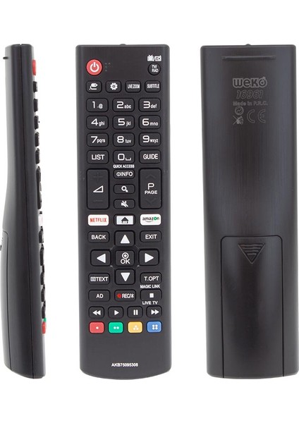 Lg Netflıx-Amazon Tuşlu Lcd-Led Tv Kumanda (AKB75095308CAS65BN708) (4767) - TGR9960-1325
