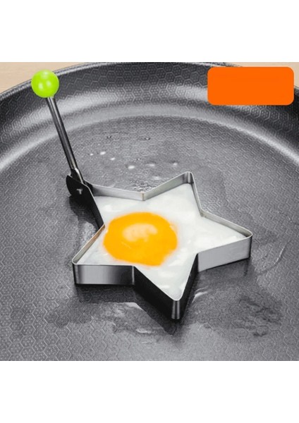 Metalik Yıldız Şeklinde Metal Omlet Yumurta ve Krep Kalıpları - TGR7003-6138