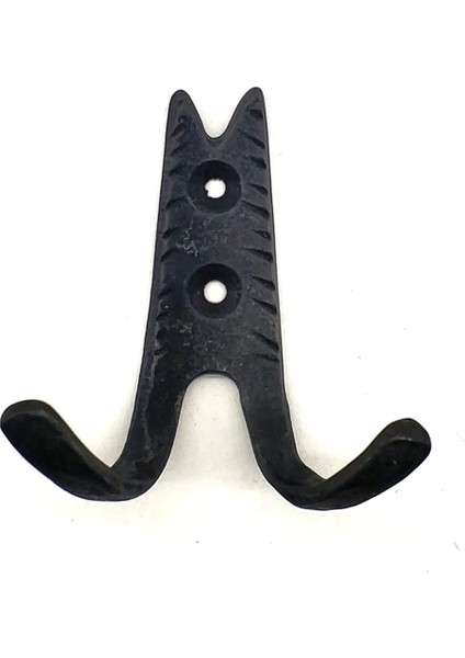 Antika Tarz Dekoratif Pirinç Kurt Askı - 75X70 mm Oksit - TGR3863-3937