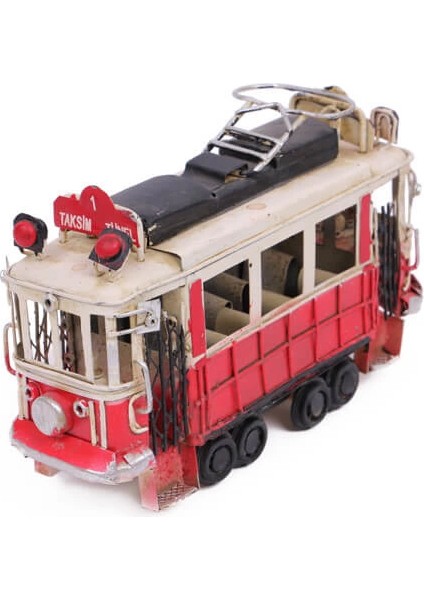 Dekoratif Metal Taksim Tramvay Orta Boy - TGR8437-8923