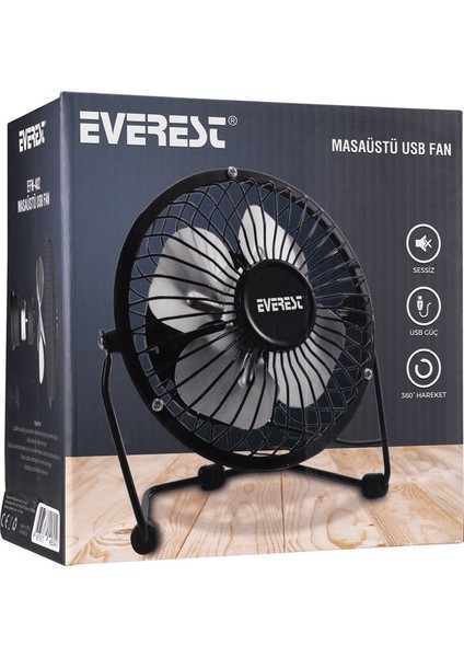 Everest Efn-482 Masaüstü Metal Siyah Fan (4767) - Tgr1232-2418 modelleri