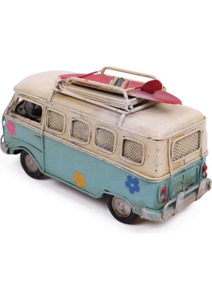 Dekoratif Metal Minibüs Çerçeveli ve Kumbaralı - TGR3562-5127