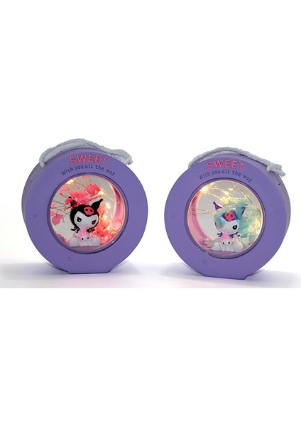 Polyester Kuromi Masa Üstü Lamba ALK1618 - TGR9306-9138