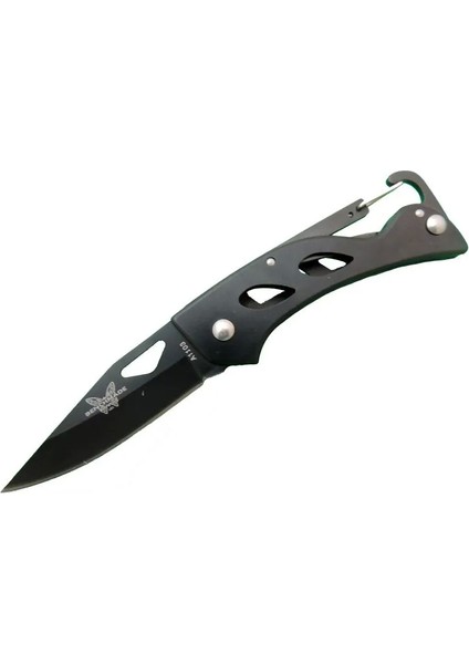 A1103B Siyah Kamp Çakı 15 cm - Kancalı Metal Saplı - TGR3658-6687