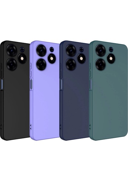 Tecno Spark 10 Pro Uyumlu Kılıf Iç Yüzeyi Kadife Lansman Kapak