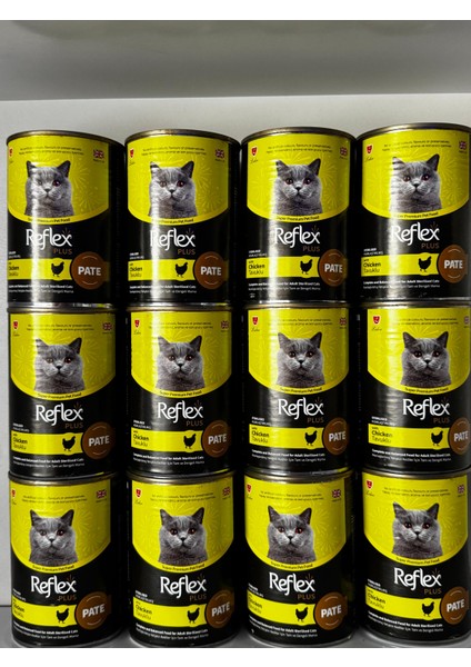 Plus 12 Li Kısırlaştırılmış Yetişkin Kedi Konserve Maması