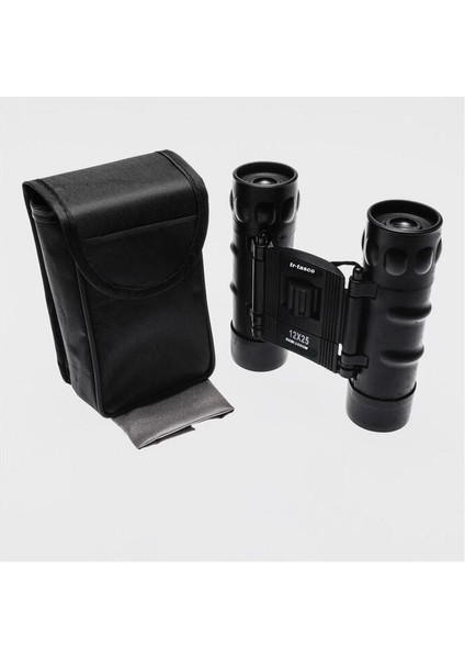 Trtasco 12X25 El Dürbünü 1000M/56M Geniş Görüş Alanlı Siyah - TGR3216-4453
