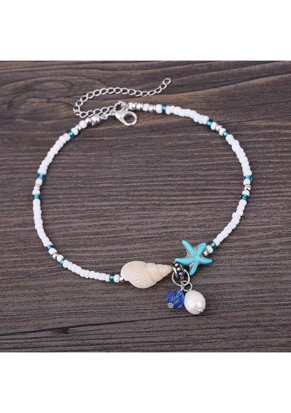 Kum Boncuk Deniz Yıldızlı Halhal