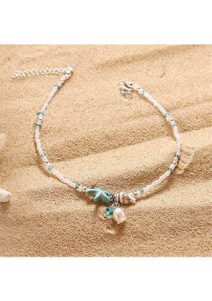 Kum Boncuk Deniz Yıldızlı Halhal fiyatları