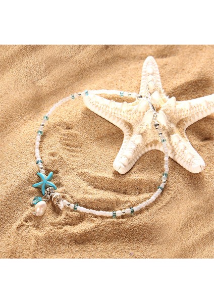 Kum Boncuk Deniz Yıldızlı Halhal modelleri