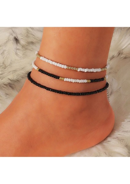 3'lü Kum Boncuk Halhal