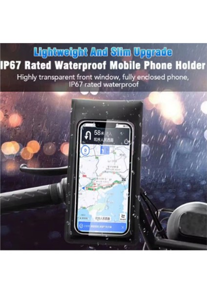 Motosiklet 360° Döndürülebilir Su Geçirmez Telefon Kılıfı Telefon Tutucu 4? - TGR3140-2086 fırsatları