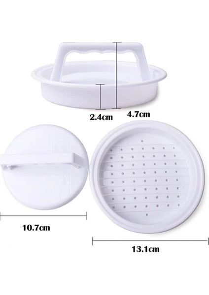 Hamburger Yapma Aparatı- Hamburger Pres ve Köfte Kalıbı (4767) - TGR4215-6546