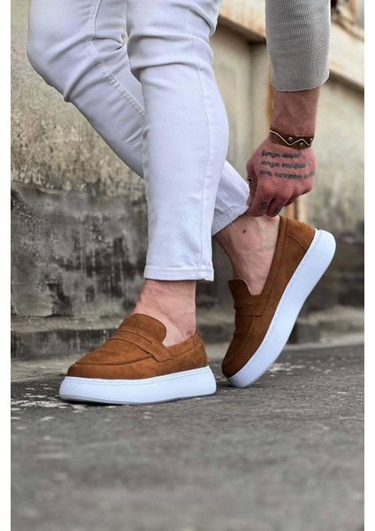WG161 Taba Süet Erkek Casual Ayakkabı