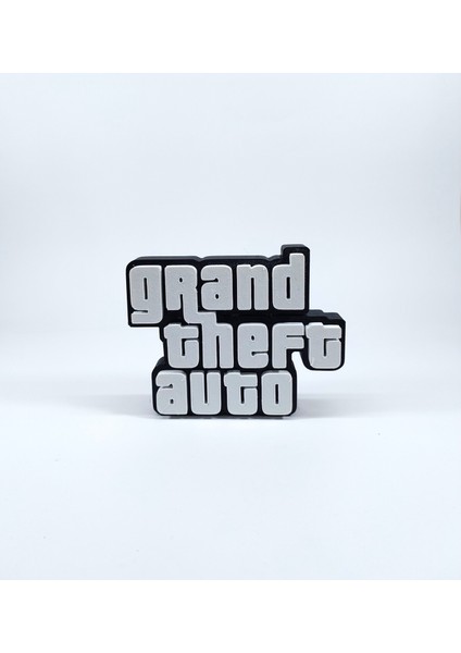 Grand Theft Auto (Gta) Logo 3D Baskı Dekor