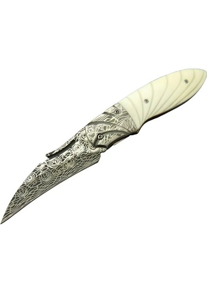 Knives Dms BK-3208 Carves Damascus Kamp Çakı 23 cm - Kılıflı Kutulu - TGR9124-1777