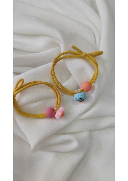 Renkli Ikili Charmlı Çocuk Toka