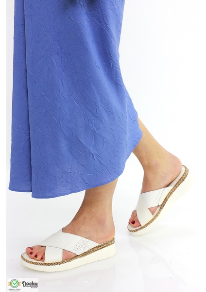 Kadın Günlük Ortopedik Deri Terlik M26YT1390