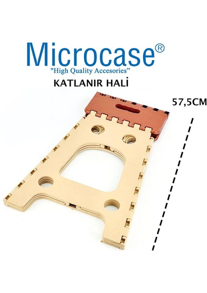 Taşınabilir Katlanır Portatif 3 No Kamp Sandalyesi Tabure 45,5cm X 35cm Al3888