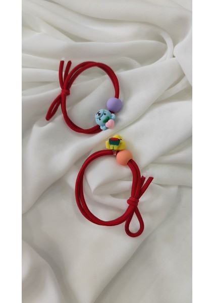 Renkli Ikili Charmlı Çocuk Toka