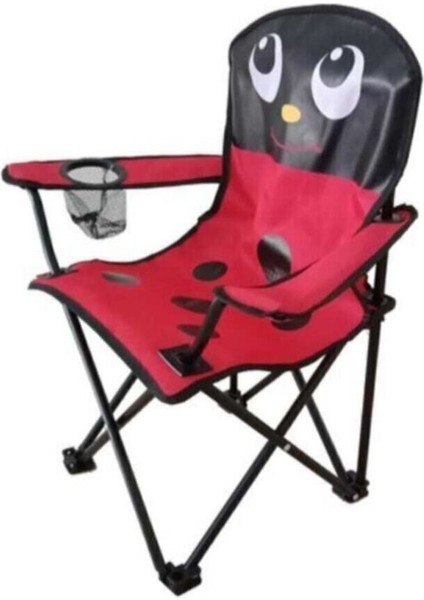 1000 - 2500 Gr Kırmızı Uğur Böceği Figürlü Katlanır Çocuk Kamp Sandalyesi Ve Taşıma Çantası Tek Kiş fiyatları