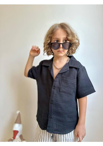 Erkek Çocuk Çizgili Gömlekli Keten Bayramlık Takım fiyatları