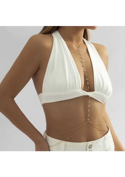 Gold Zincir Kırık Taşlı Boyun Bel Vücut Aksesuarı fiyatları