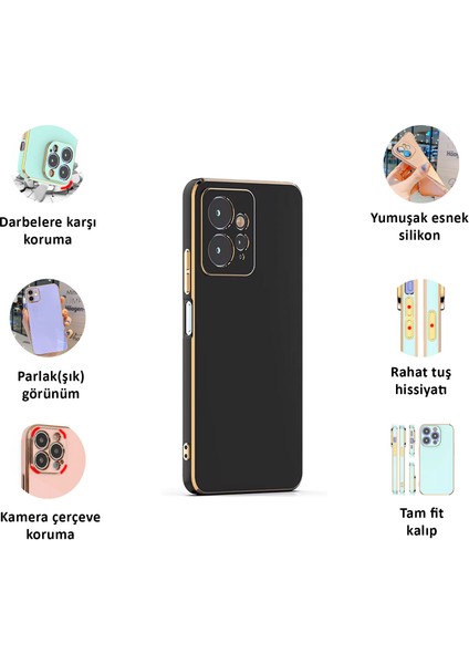 Xiaomi Redmi Note 12 4g Kılıf Kenar Detaylı Yumuşak Parlak Silikon modelleri