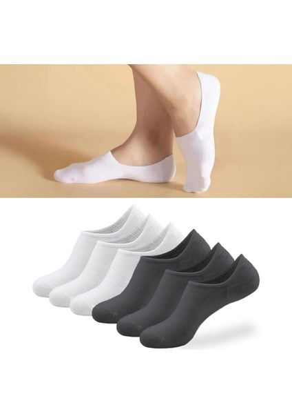 Görünmez Babet Pamuklu Çorap Unisex 6 Çift