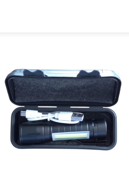 Mini Elfeneri,güçlü Dinamik Pratik Cep Feneri USB Şarjlı El Feneri