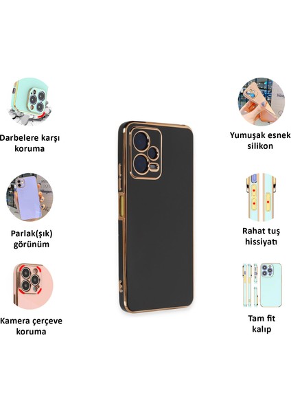 Xiaomi Redmi Note 12 Pro 5g Kılıf Kenar Detaylı Yumuşak Parlak Silikon fiyatları
