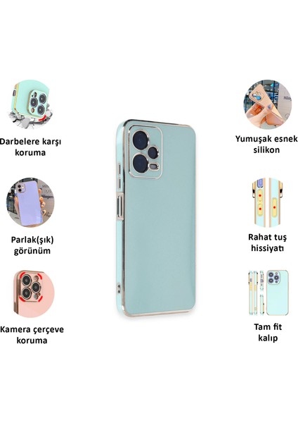 Xiaomi Redmi Note 12 Pro 5g Kılıf Kenar Detaylı Yumuşak Parlak Silikon fiyatları