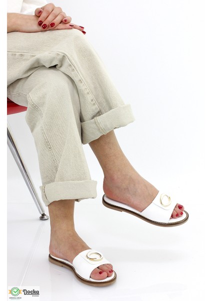 Kadın Günlük Deri Düz Taban Klasık Terlik M26YT1370 fırsatları