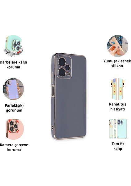 Xiaomi Redmi Note 12 Pro 5g Kılıf Kenar Detaylı Yumuşak Parlak Silikon fiyatları
