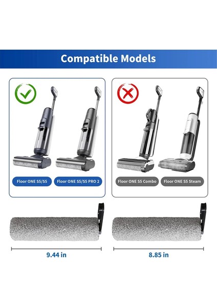 Tineco Floor One S5/S5PRO 2/S5PRO/S5 Için Rulo Fırça ve Hepa Filtre Seti indirimleri