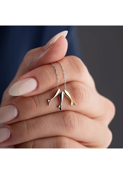 925 Ayar Gümüş Üç Renkli Balık Kolye fiyatları