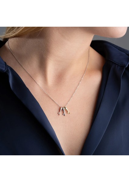 925 Ayar Gümüş Üç Renkli Balık Kolye fırsatları