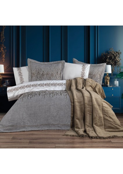 Trendy Çeyiz Seti - Karo- Gri