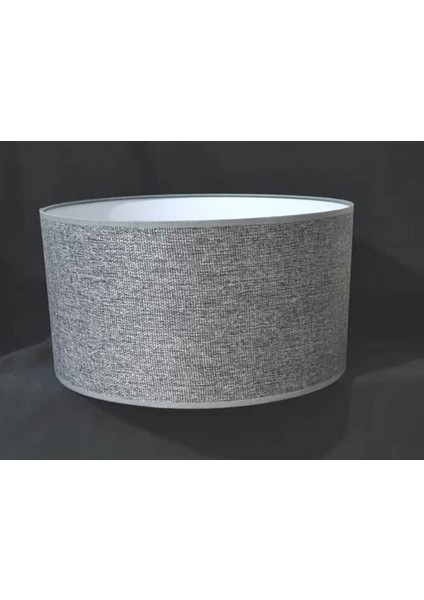 Gri Lambader Başlığı Silindir Kumaş Çap 30 cm AB863