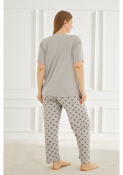 Kadın Pijama Takımı Büyük Beden & Battal Kısa Kol modelleri