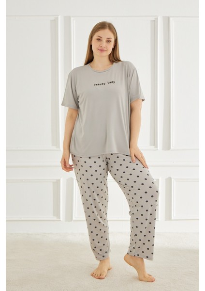 Kadın Pijama Takımı Büyük Beden & Battal Kısa Kol fırsatları